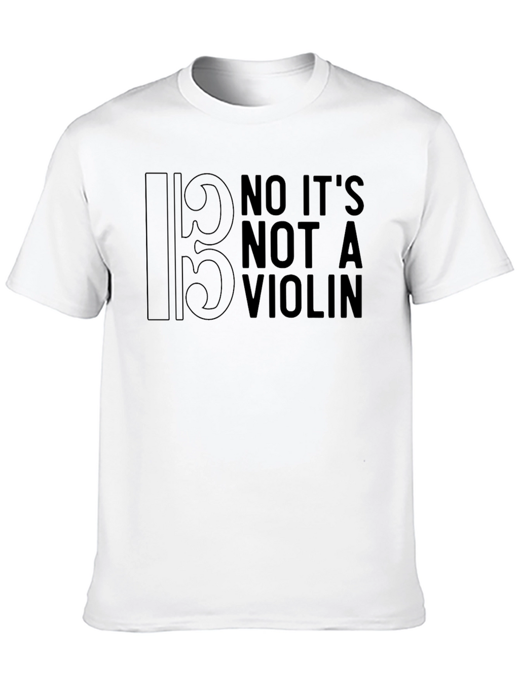 Bass Clef No Violin T-Shirt