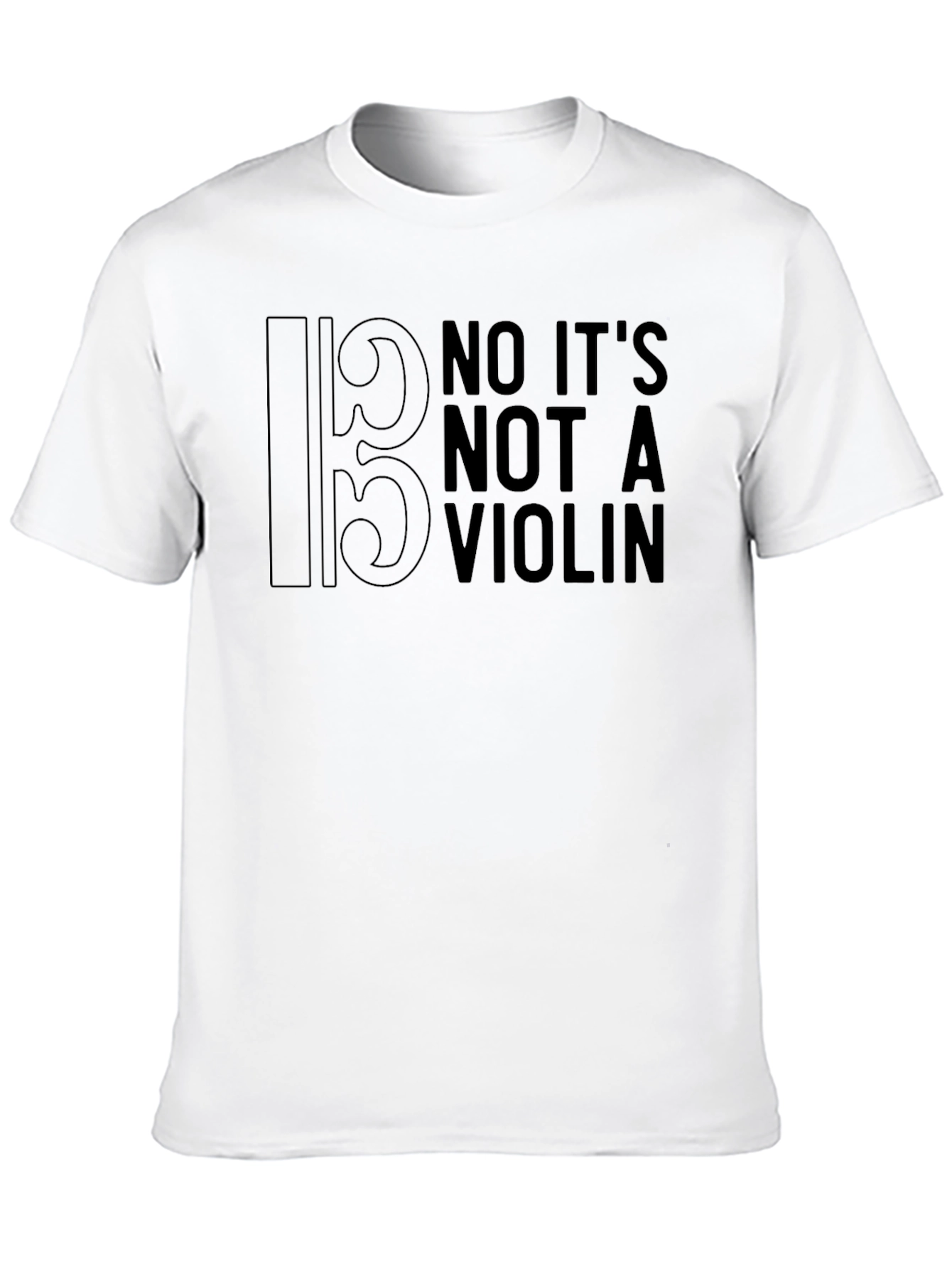 Bass Clef No Violin T-Shirt