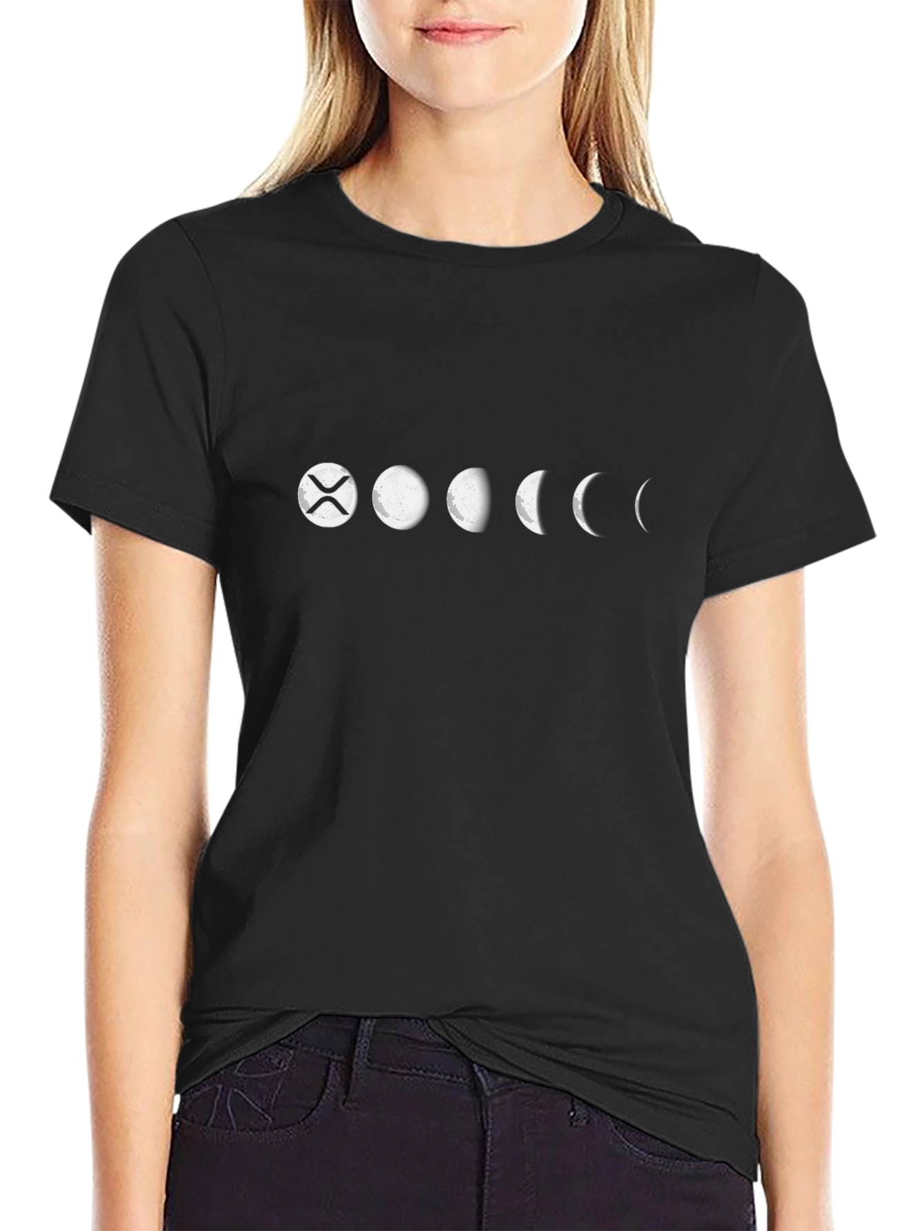 Lunar XRP Crypto Tee - Black
