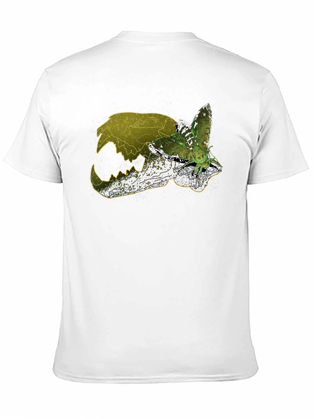 Skull & Moth Graphic Tee - Unique Design