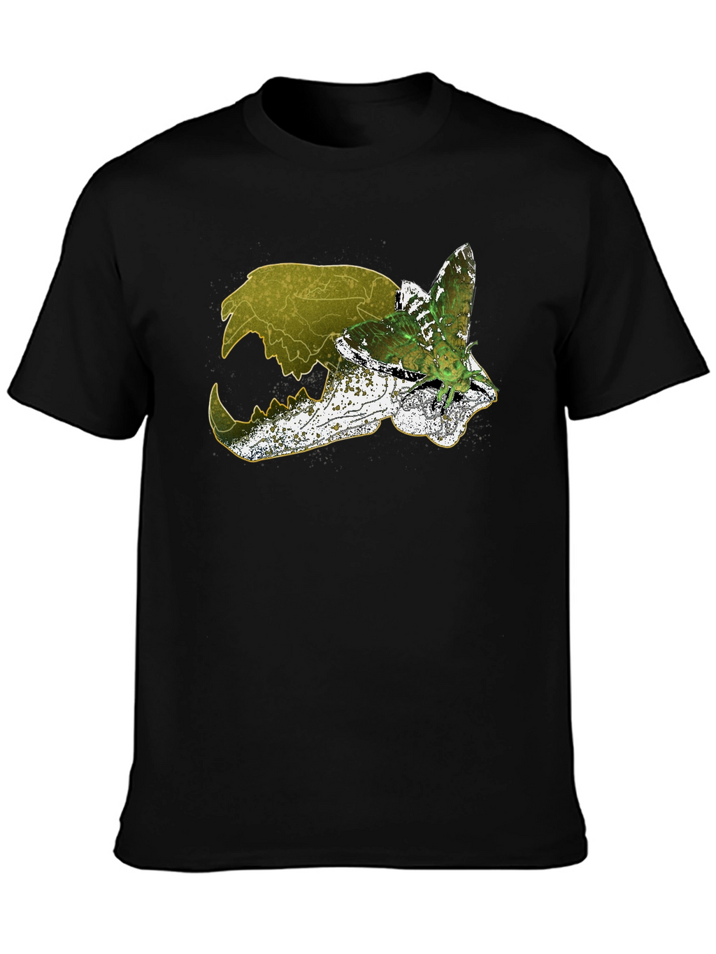 Skull & Moth Graphic Tee - Unique Design