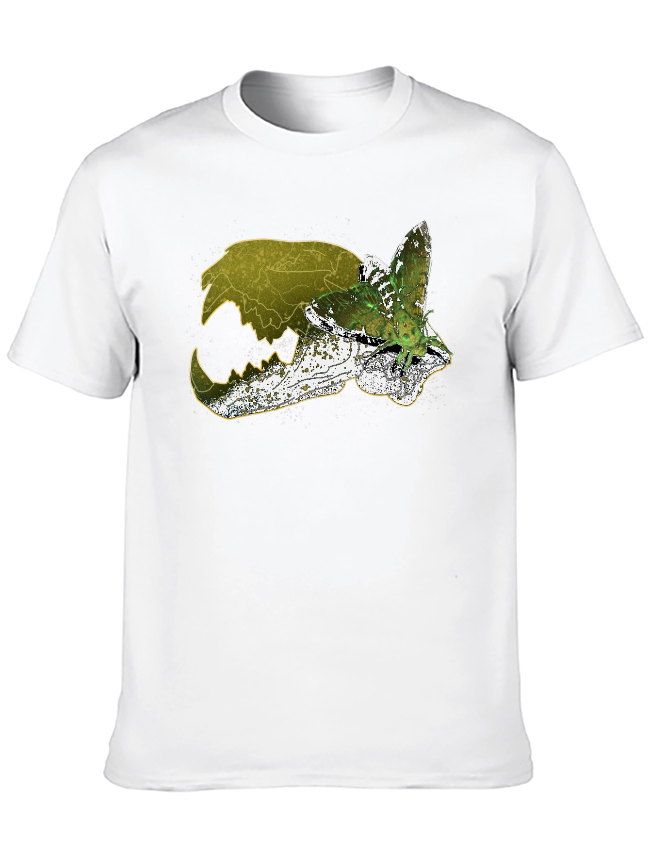Skull & Moth Graphic Tee - Unique Design