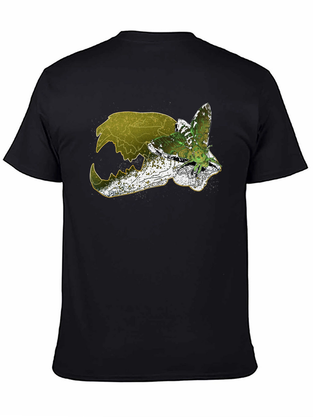 Skull & Moth Graphic Tee - Unique Design