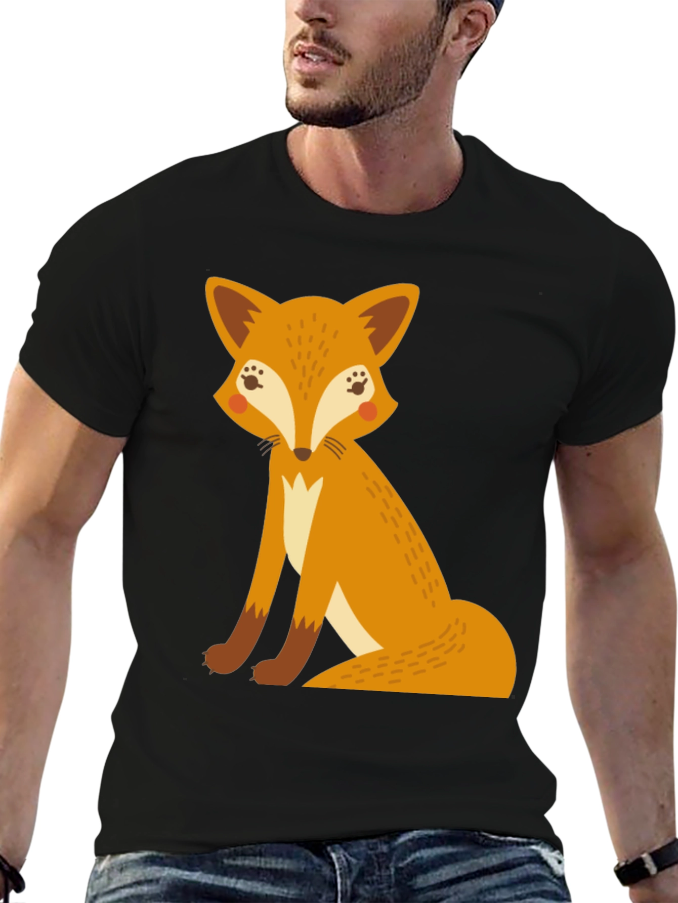 Fox Graphic T-Shirt - Fun Animal Tee