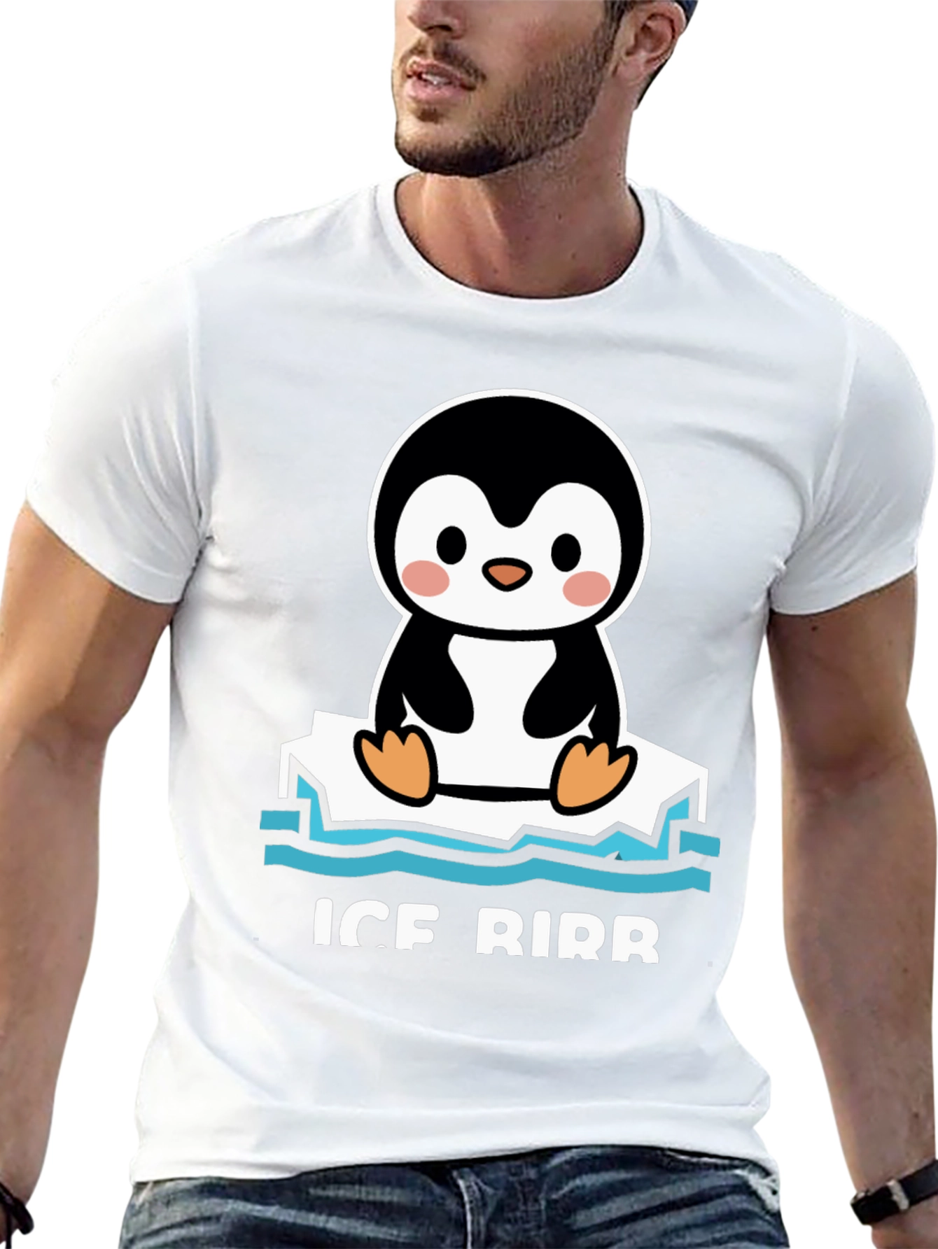Ice Birb T-Shirt - Cute Penguin Tee