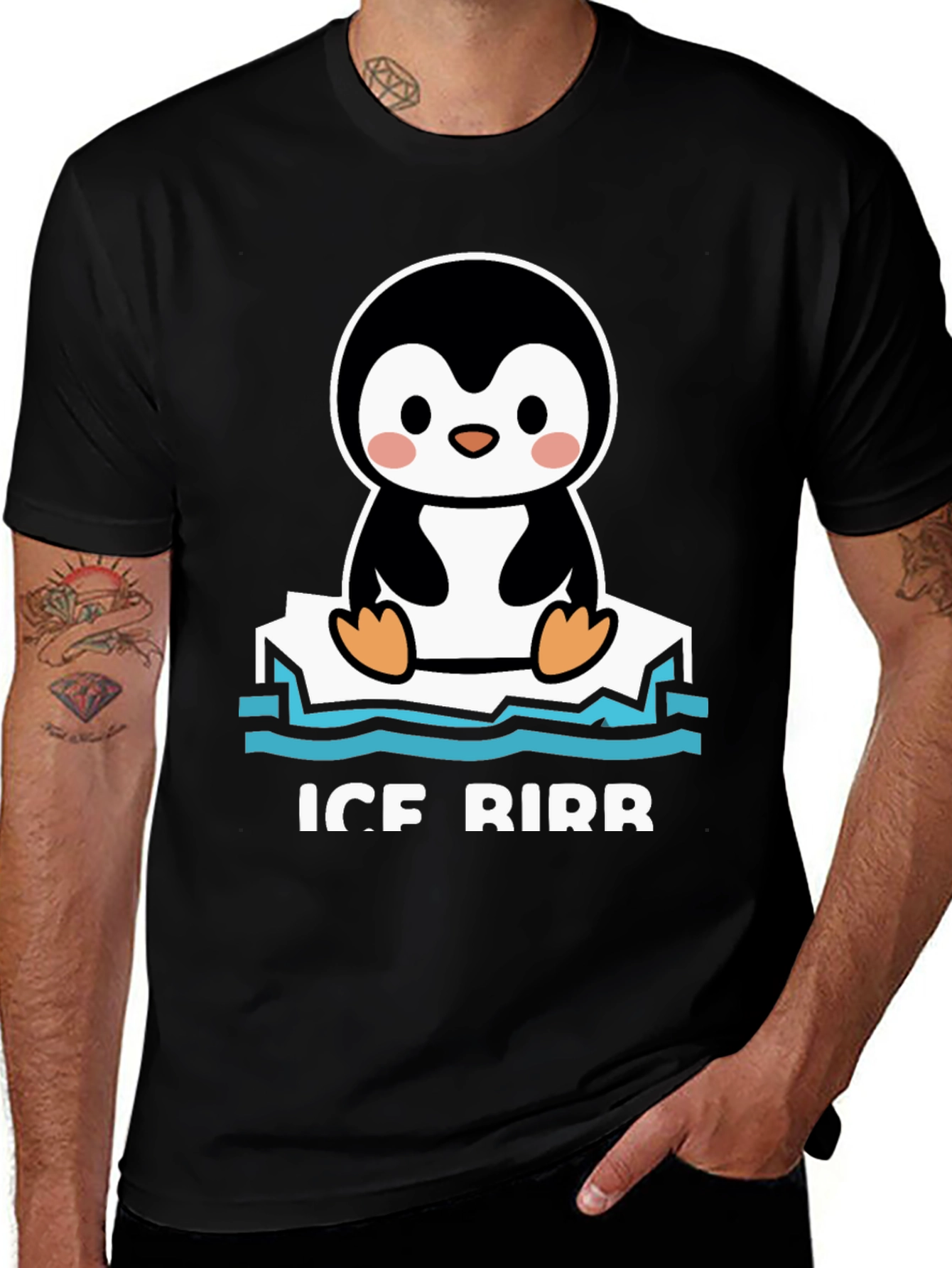 Ice Birb T-Shirt - Cute Penguin Tee