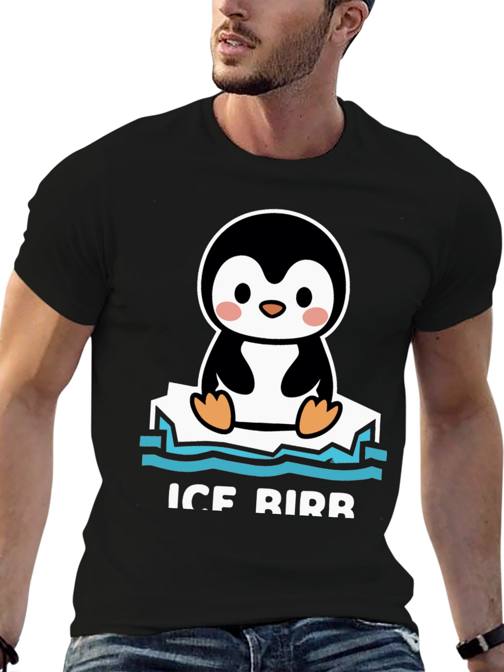 Ice Birb T-Shirt - Cute Penguin Tee