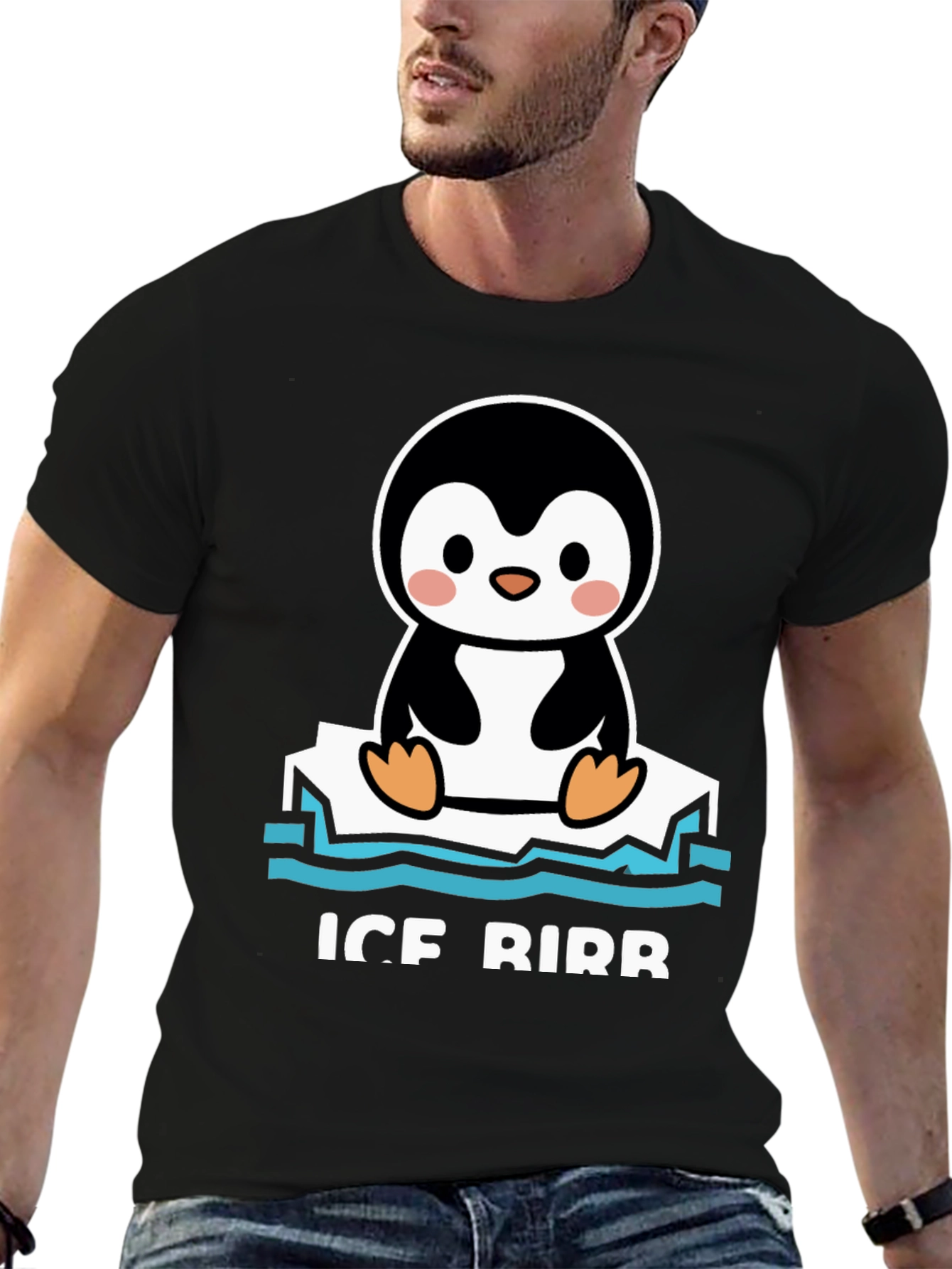 Ice Birb T-Shirt - Cute Penguin Tee