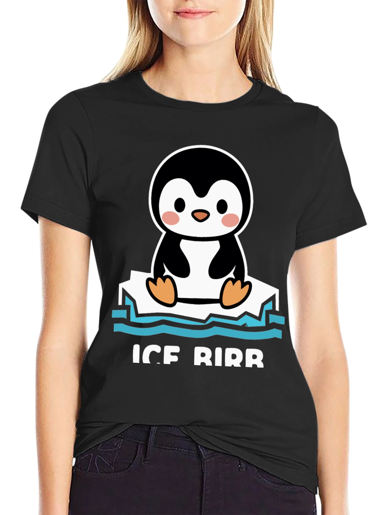 Ice Birb T-Shirt - Cute Penguin Tee