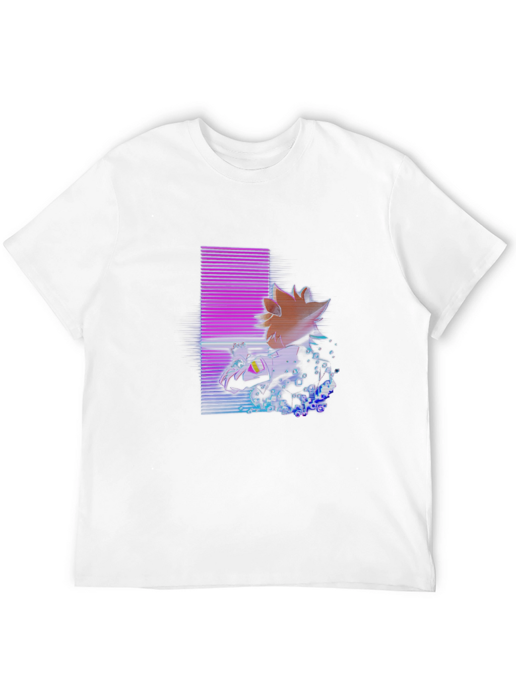 Retro Anime Graphic Black T-Shirt
