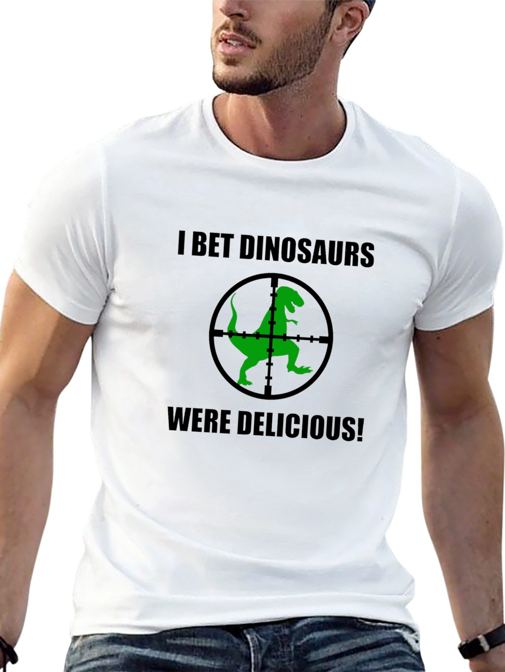 Dinosaur Target T-Shirt Funny Graphic Tee