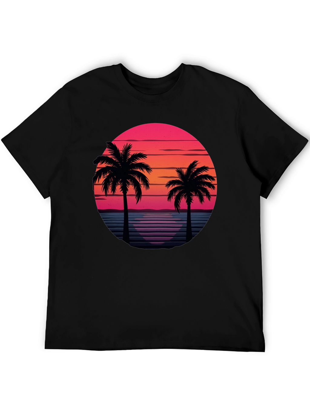 Retro Palm Tree Sunset T-Shirt