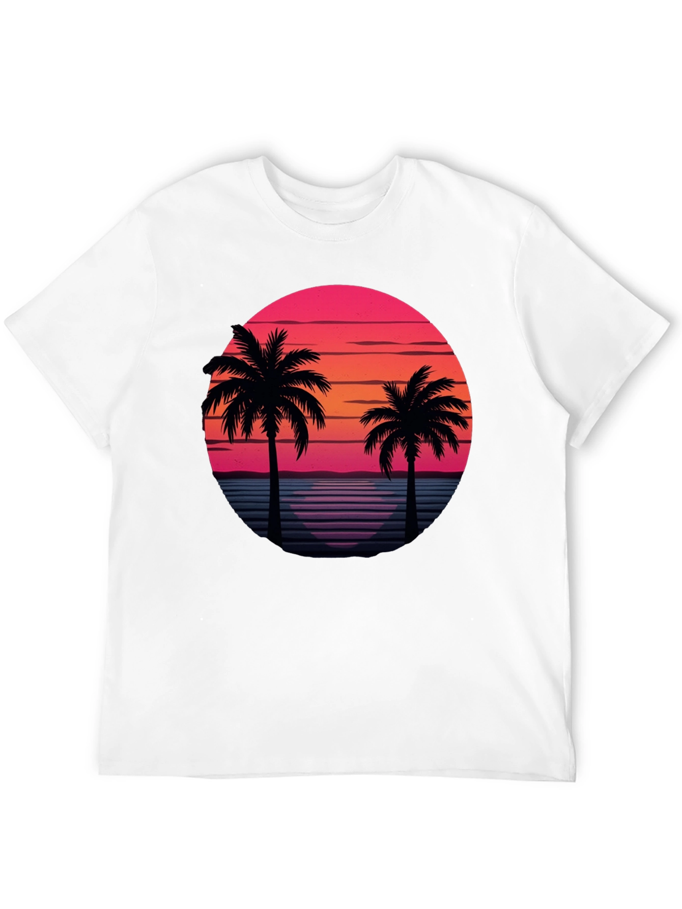 Retro Palm Tree Sunset T-Shirt