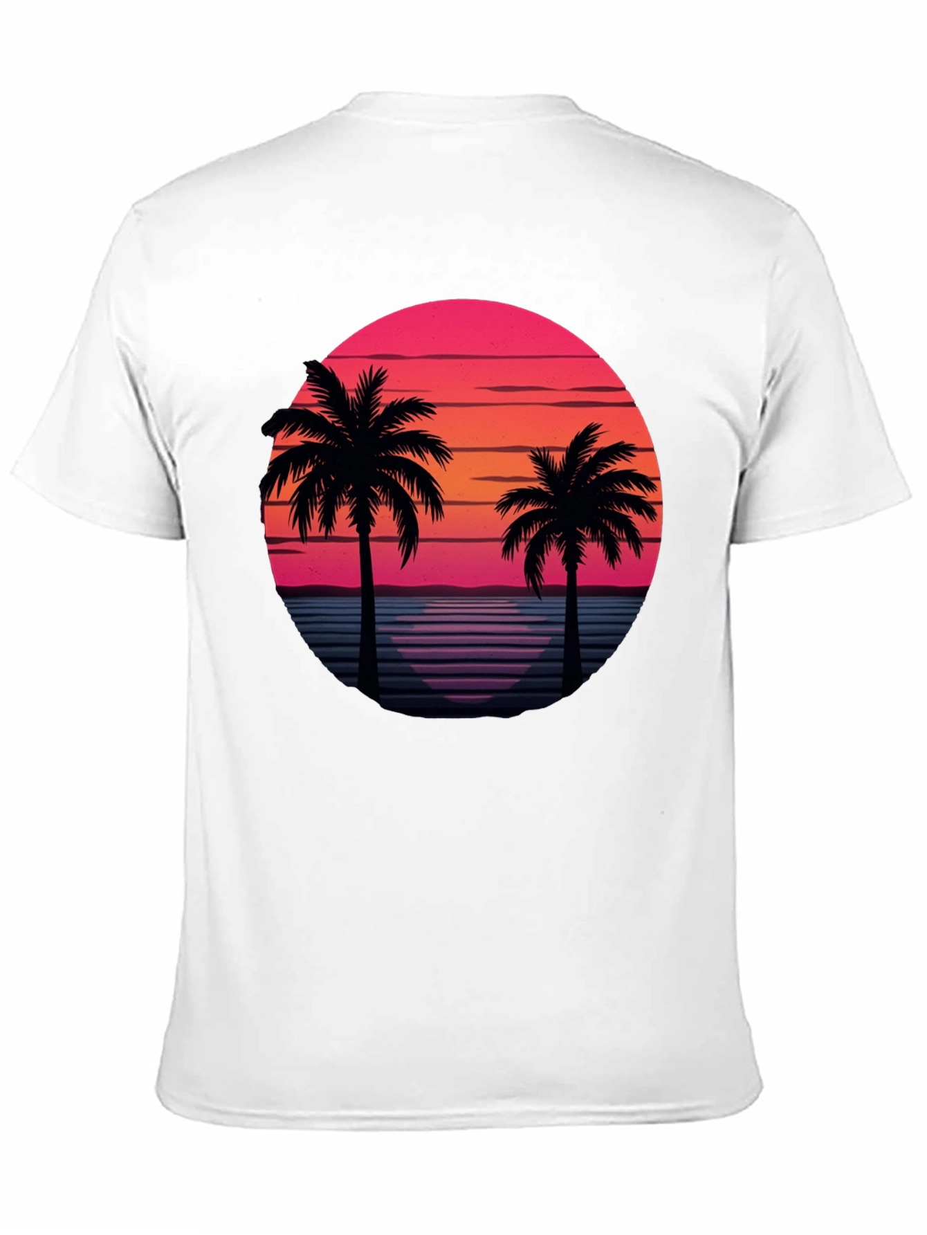 Retro Palm Tree Sunset T-Shirt