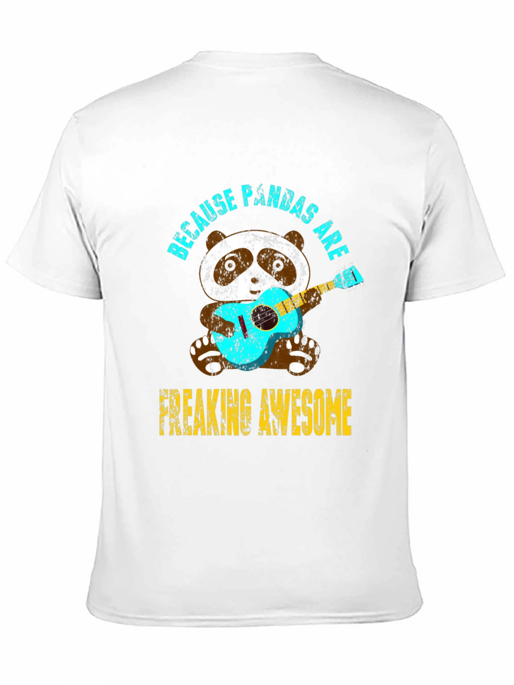 Panda Guitar T-Shirt - Because Pandas Are Awesome Tee