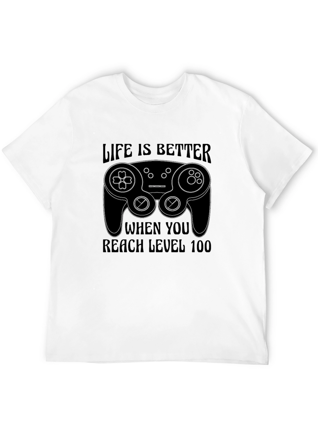 Level 100 Gamer Black T-Shirt