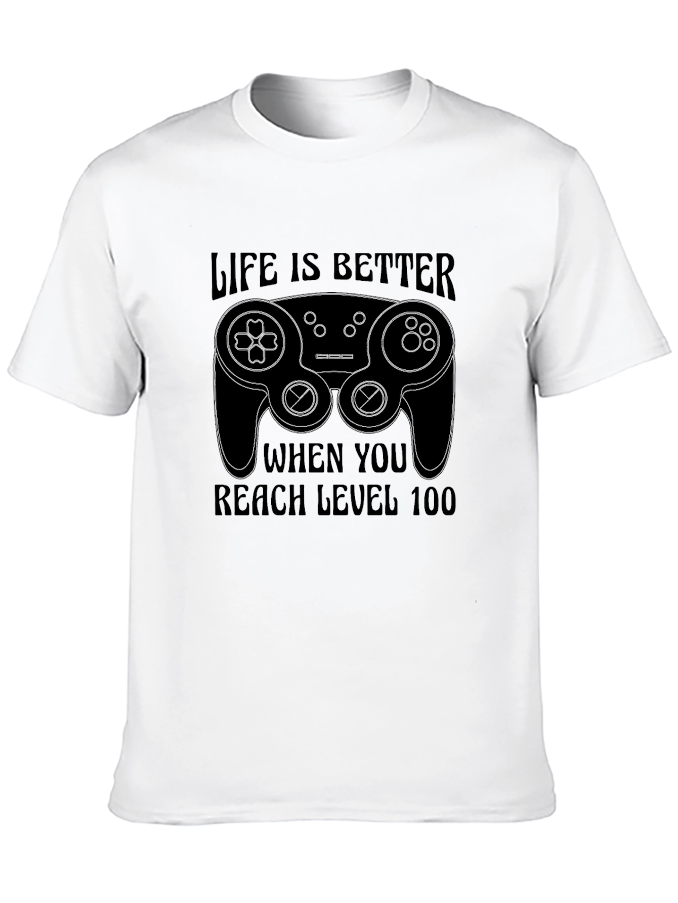 Level 100 Gamer Black T-Shirt