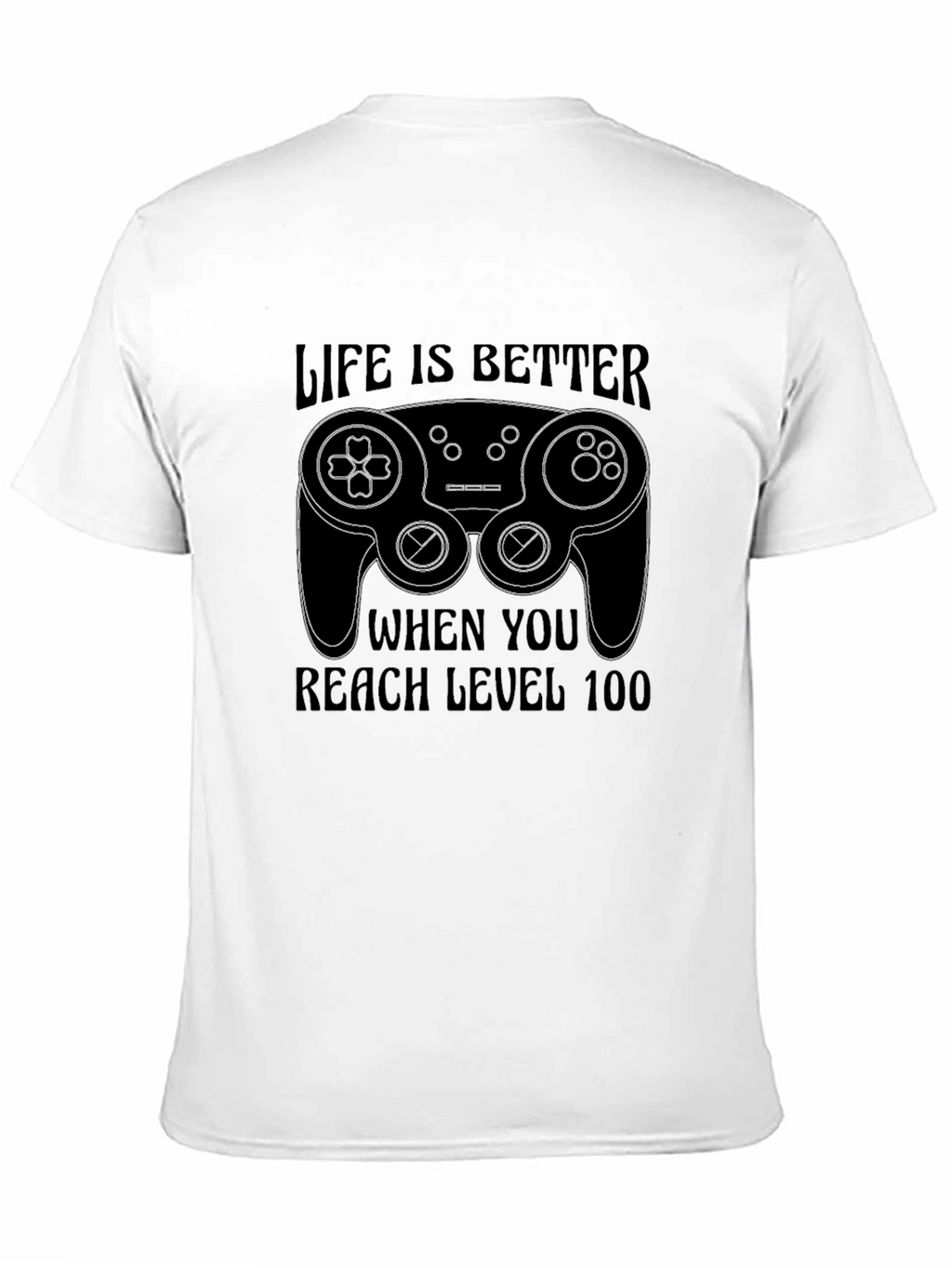 Level 100 Gamer Black T-Shirt