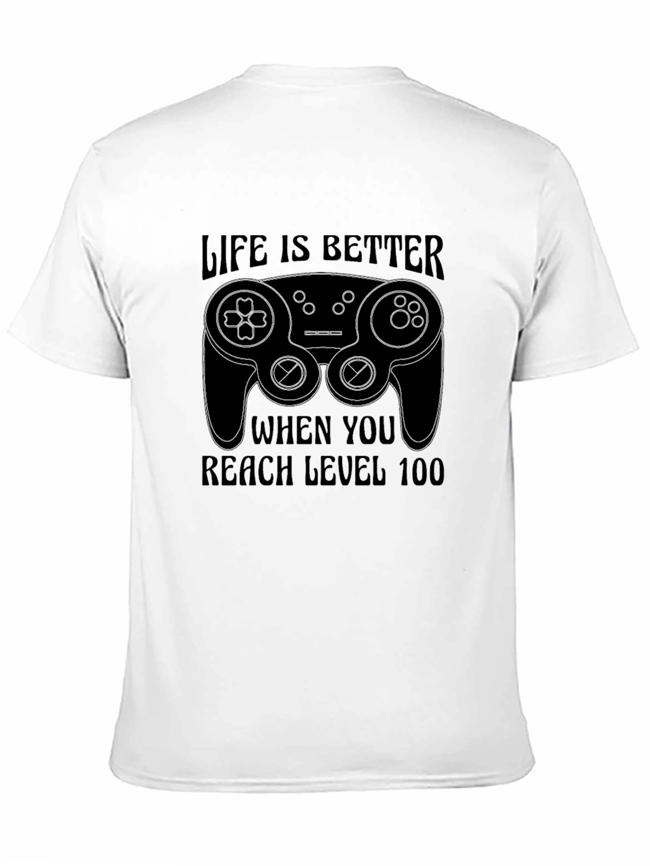 Level 100 Gamer Black T-Shirt