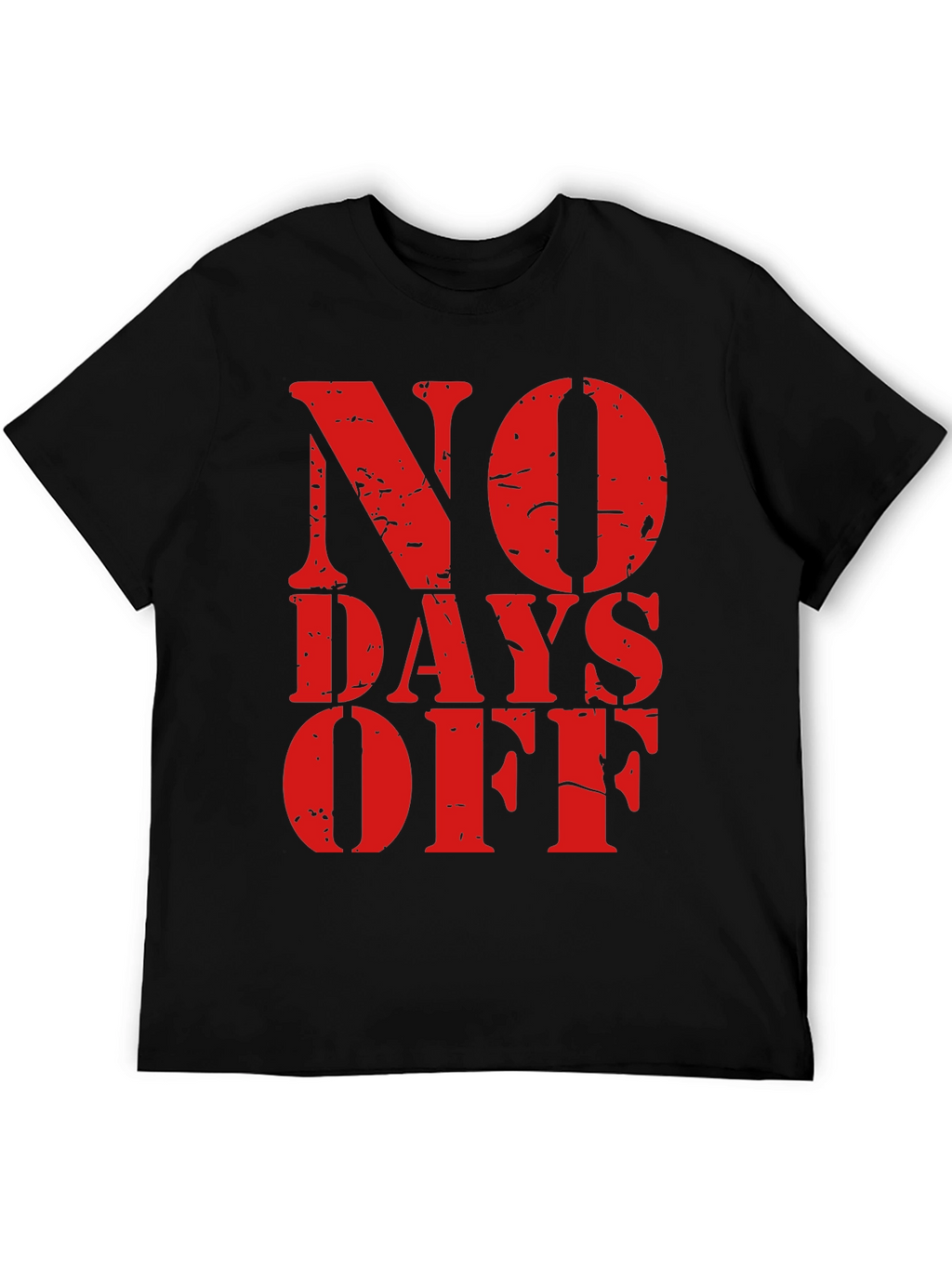 No Days Off Graphic Tee - Black