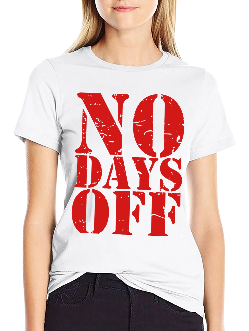 No Days Off Graphic Tee - Black