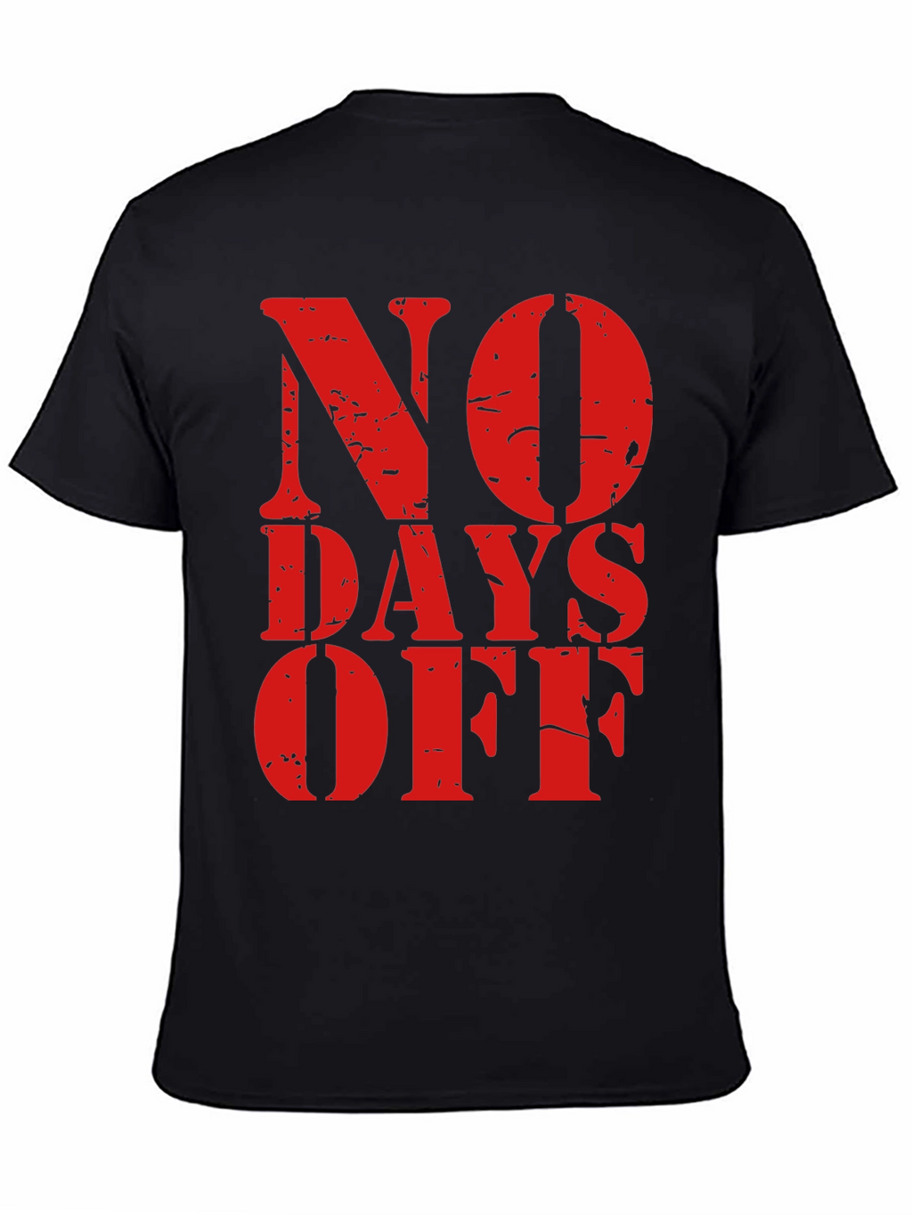 No Days Off Graphic Tee - Black