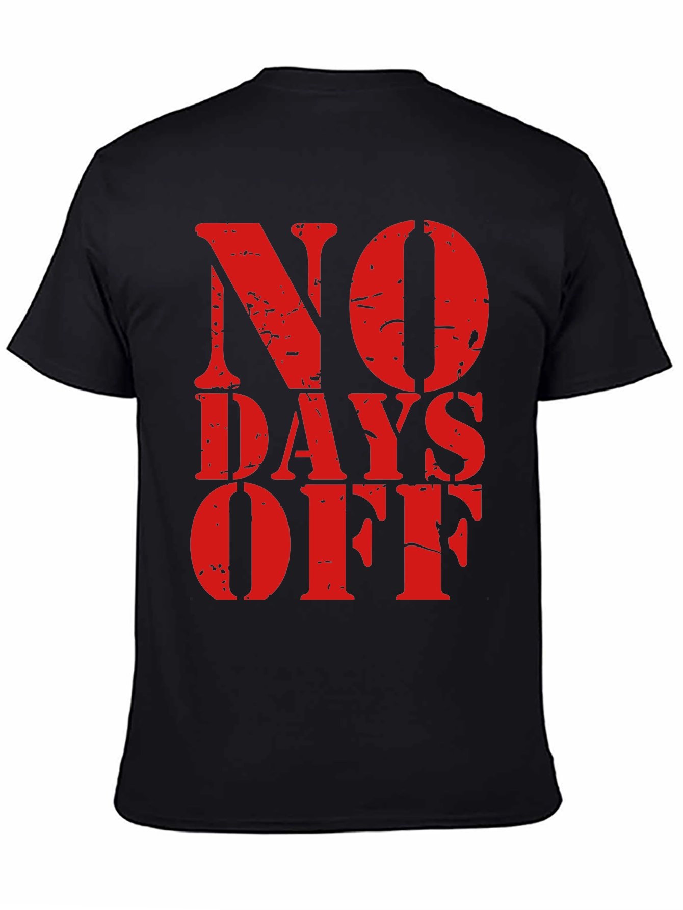 No Days Off Graphic Tee - Black