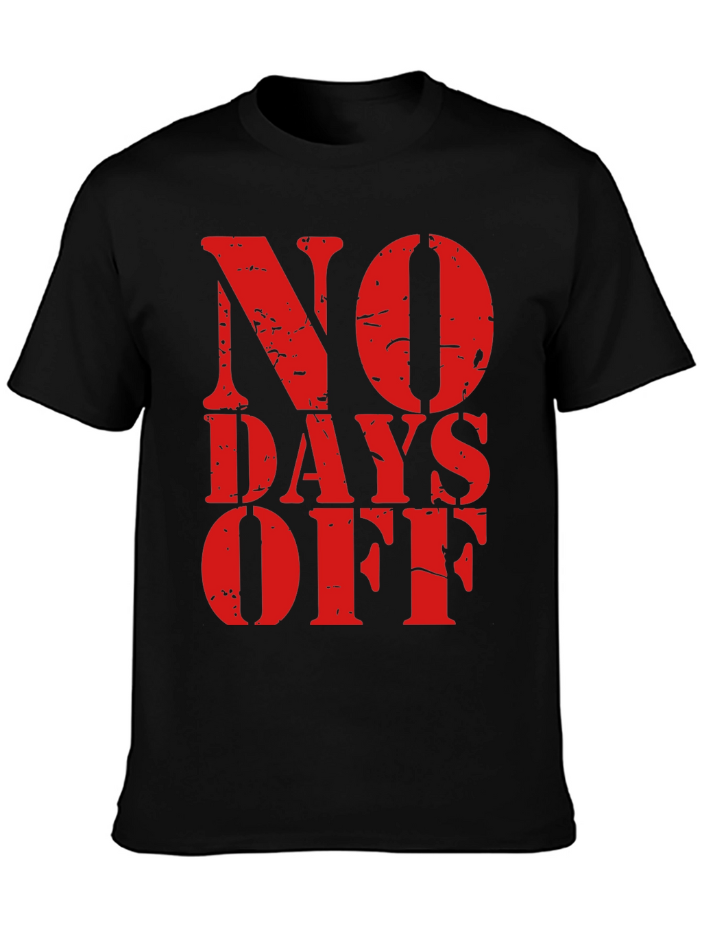 No Days Off Graphic Tee - Black
