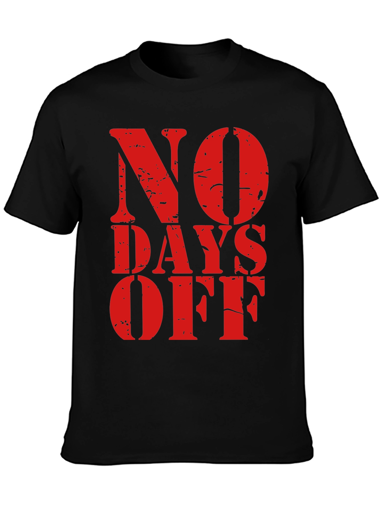 No Days Off Graphic Tee - Black