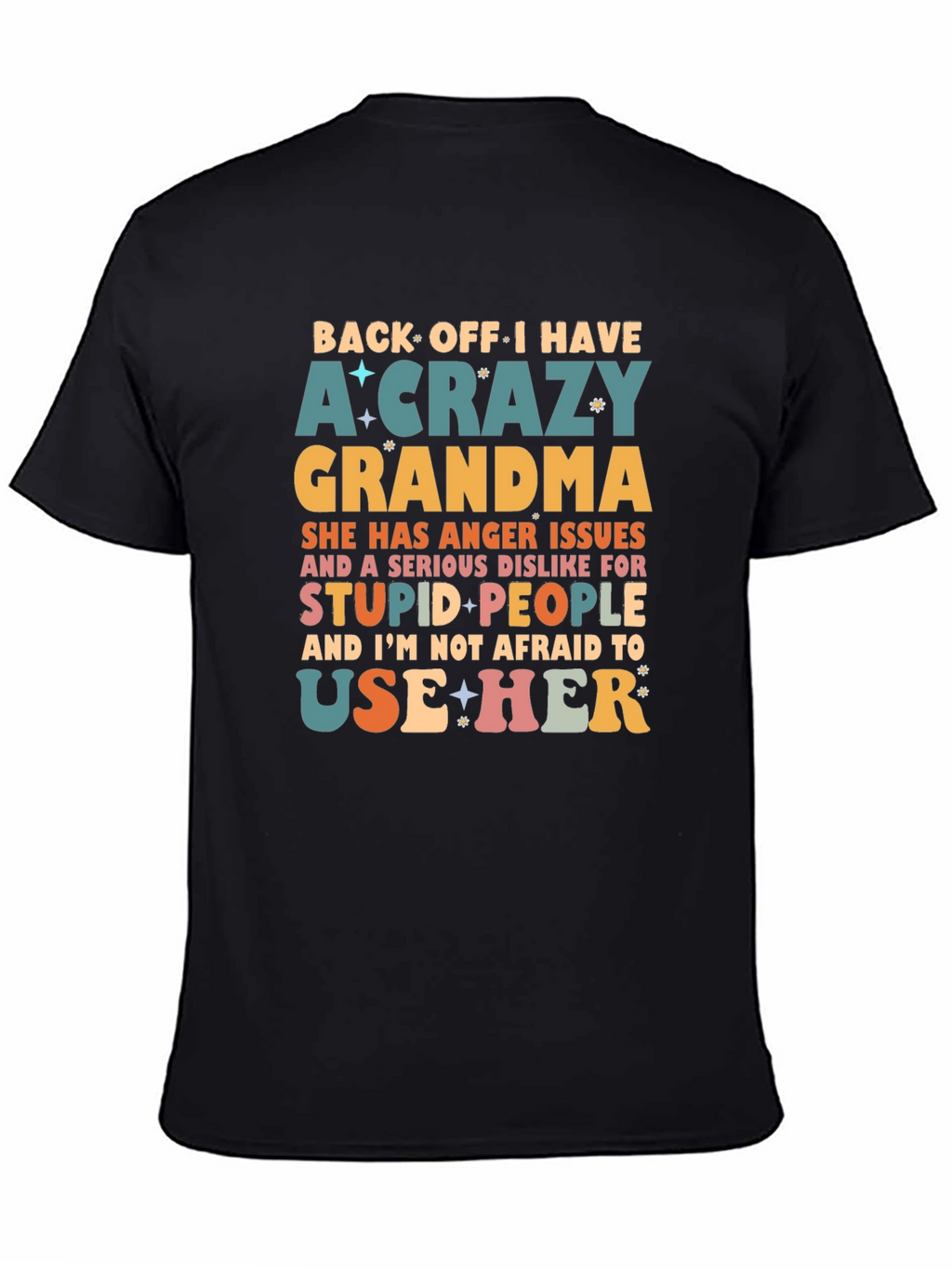 Crazy Grandma Novelty Graphic T-Shirt