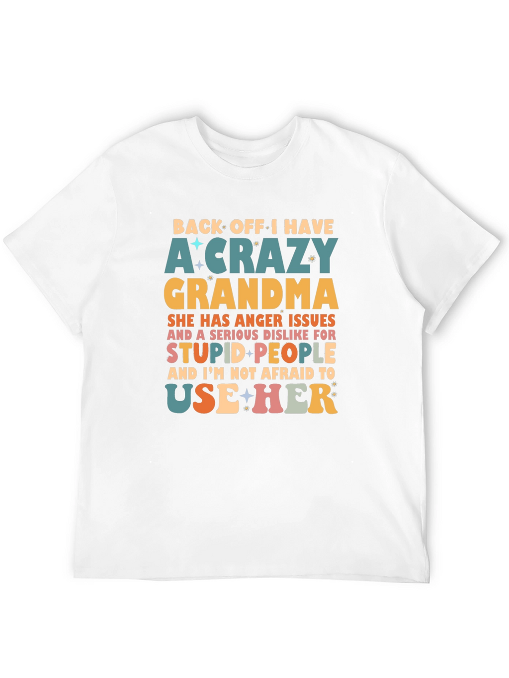 Crazy Grandma Novelty Graphic T-Shirt