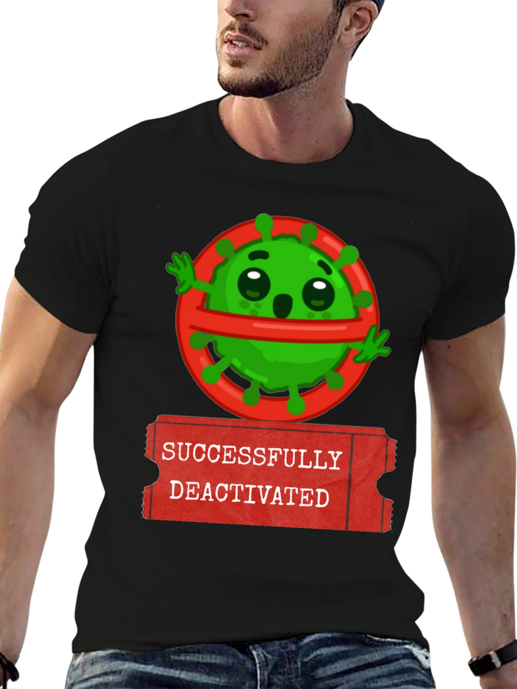 Successfully Deactivated Virus Graphic Tee