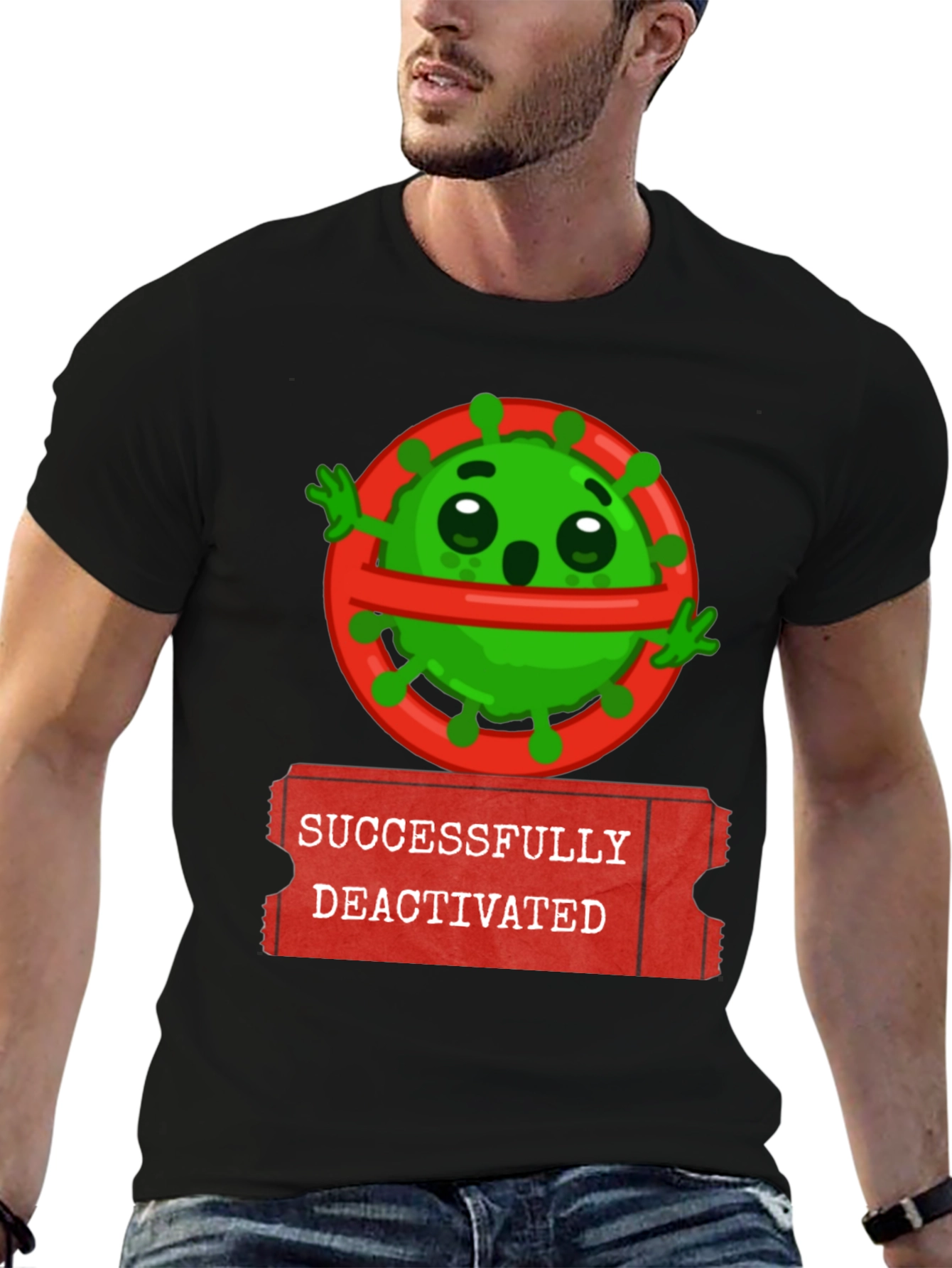 Successfully Deactivated Virus Graphic Tee