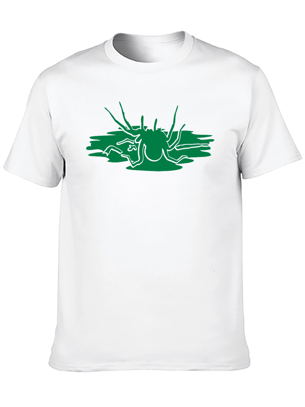Abstract Green Creature Black T-Shirt