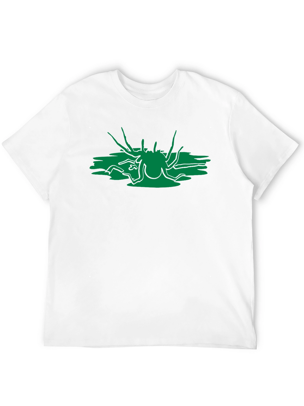 Abstract Green Creature Black T-Shirt