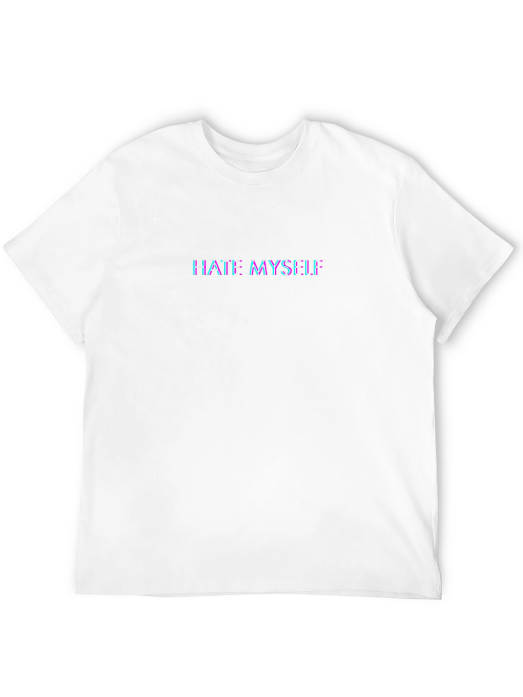 Hate Myself Glitch Tee - Edgy Graphic T-Shirt
