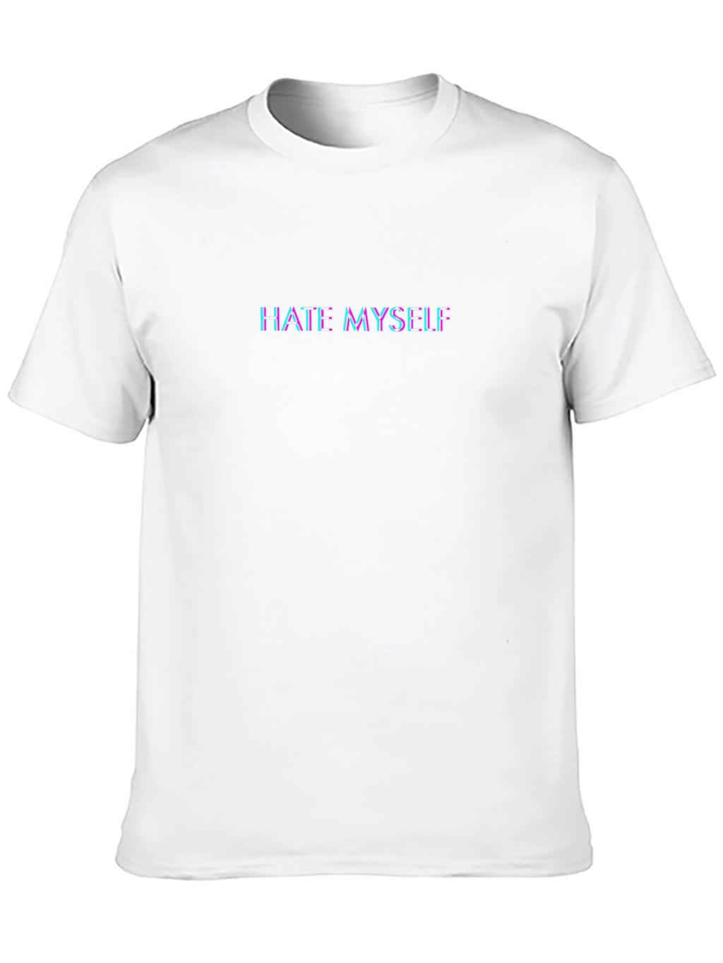 Hate Myself Glitch Tee - Edgy Graphic T-Shirt