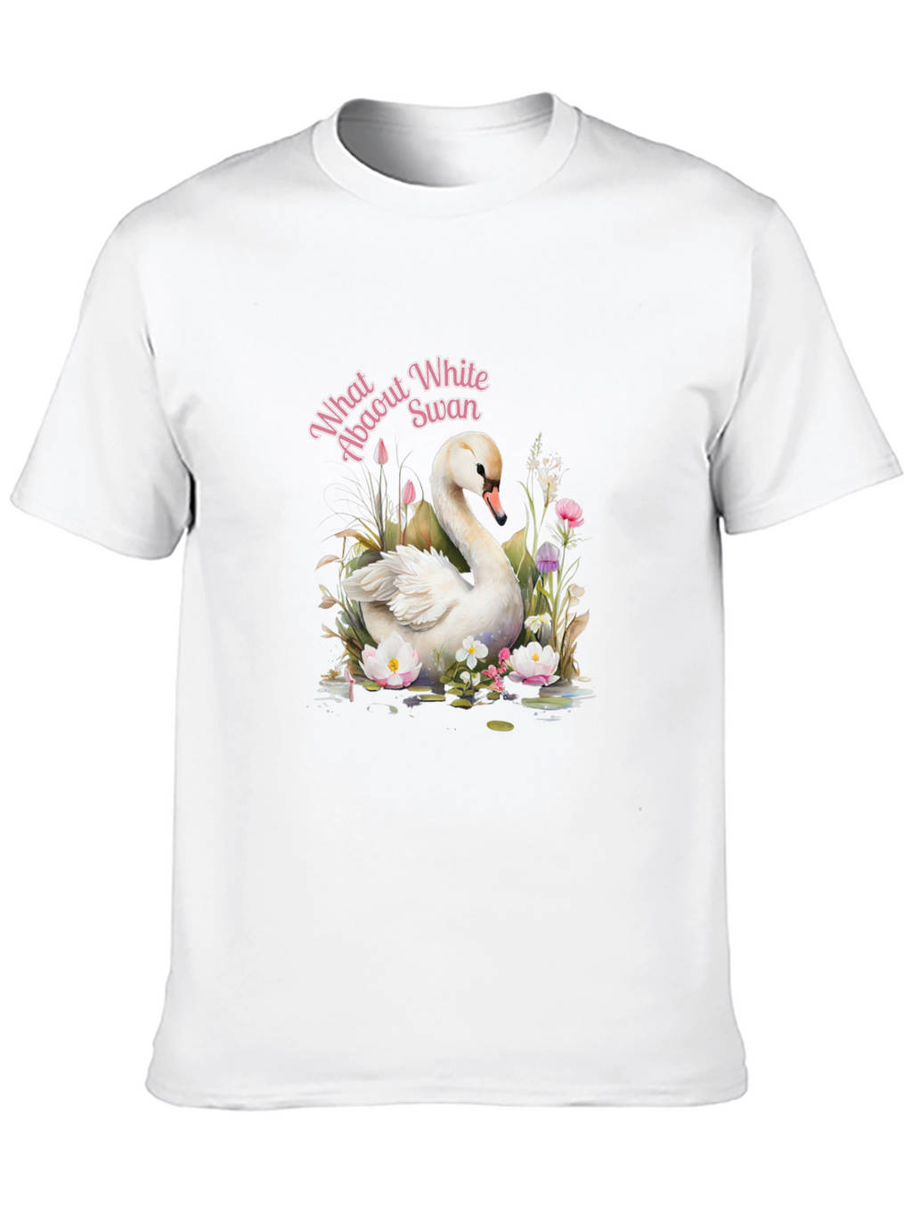 Elegant Swan Graphic T-Shirt