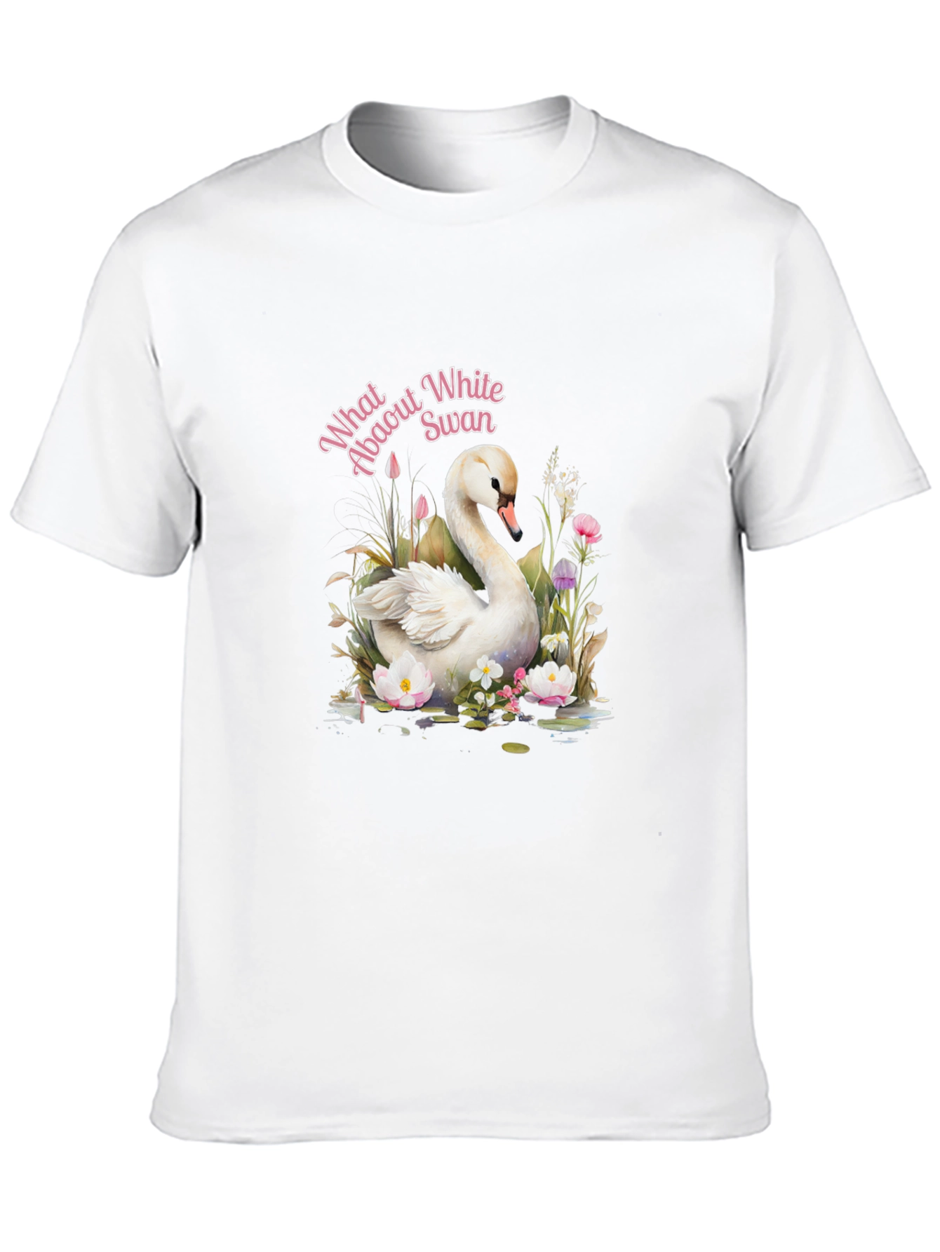 Elegant Swan Graphic T-Shirt