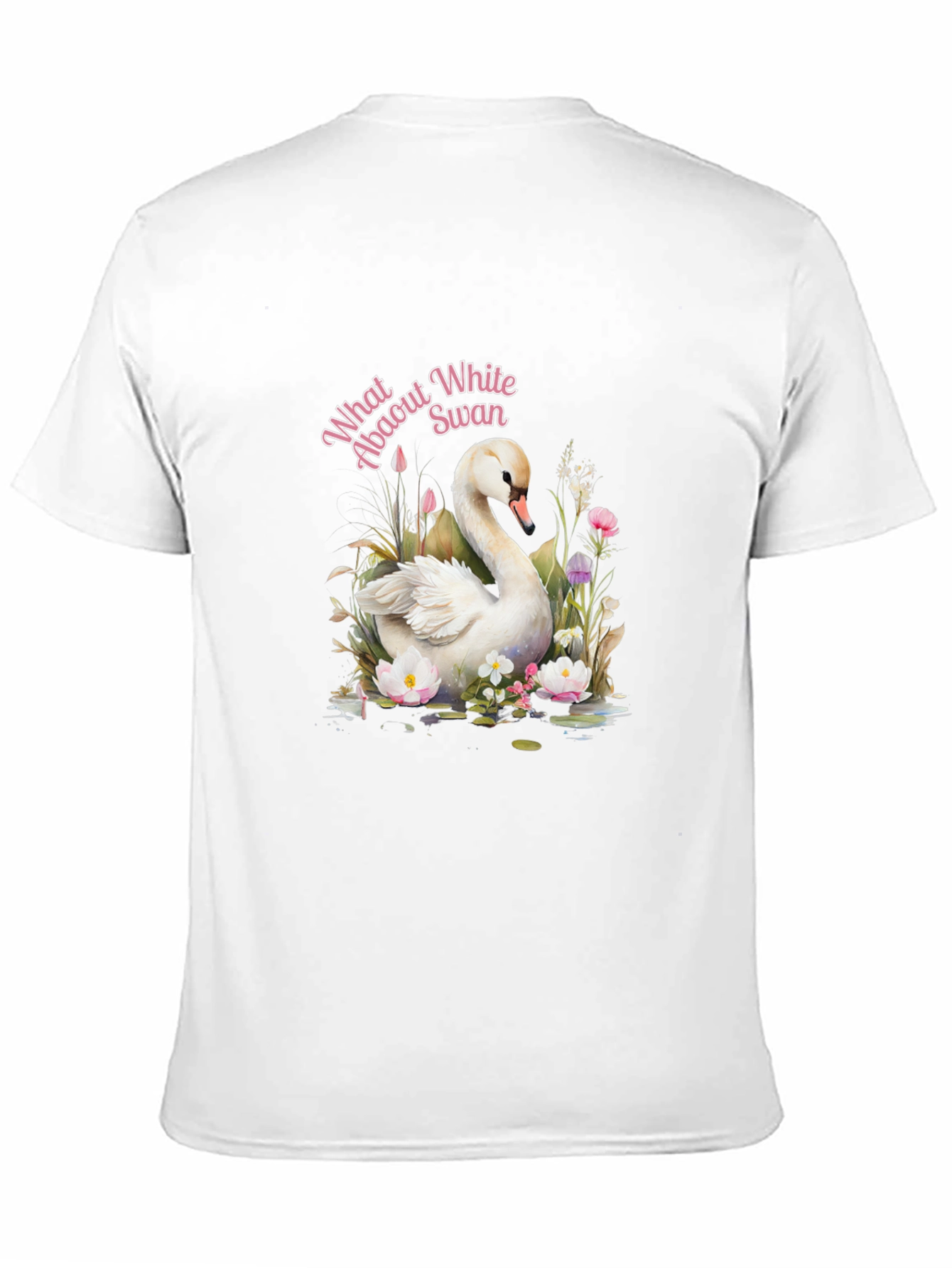 Elegant Swan Graphic T-Shirt