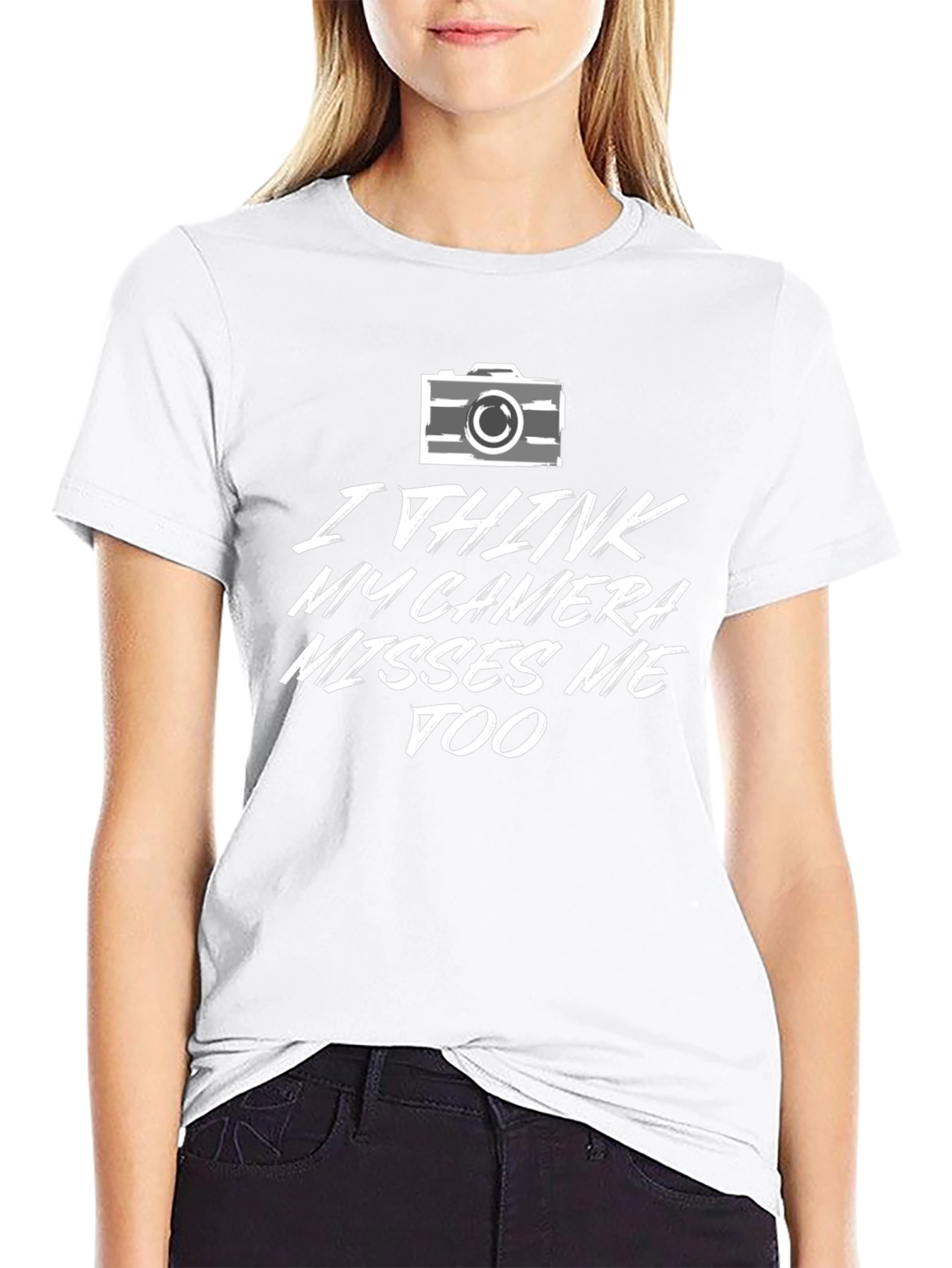 Camera Misses Me Graphic Tee - Photography Lovers T-Shirt