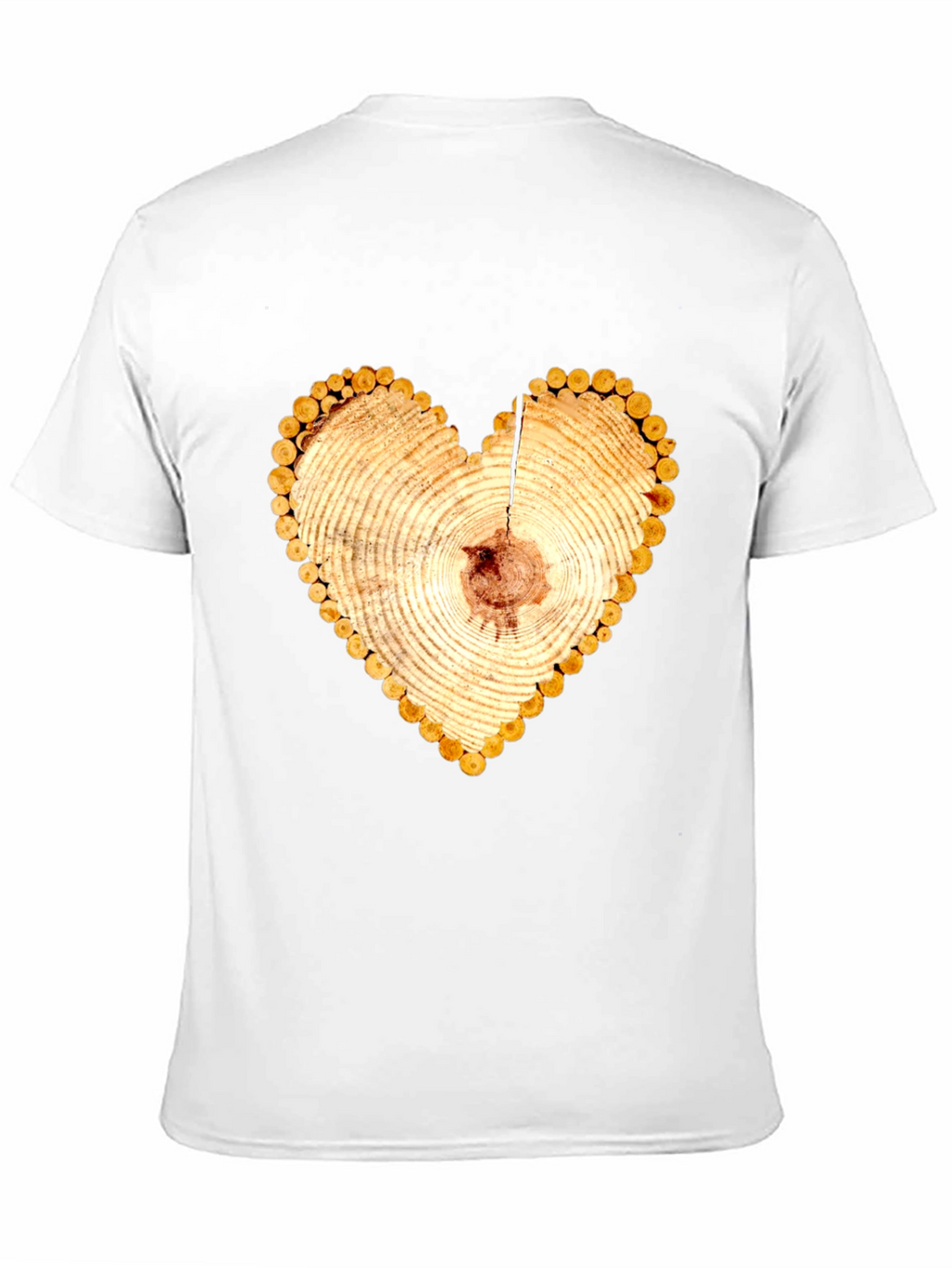 Heart Wood Slice Graphic Tee