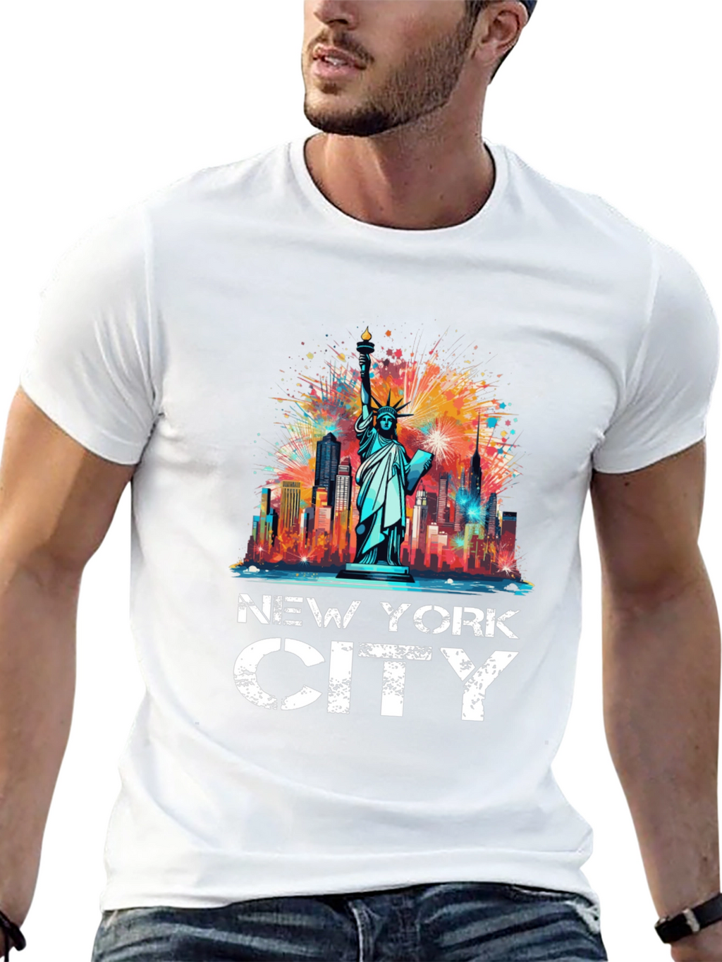 New York City Statue of Liberty Graphic Tee