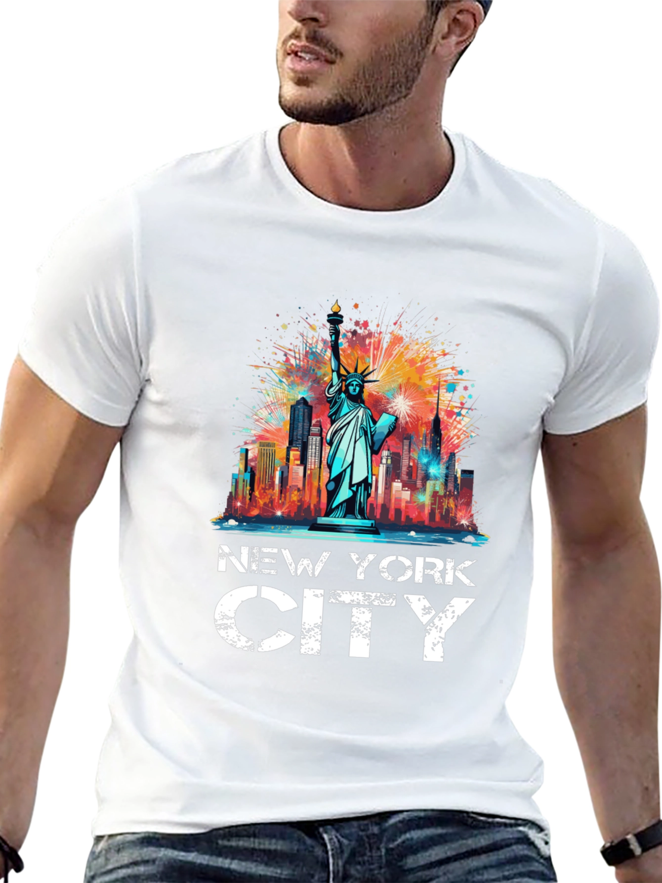 New York City Statue of Liberty Graphic Tee