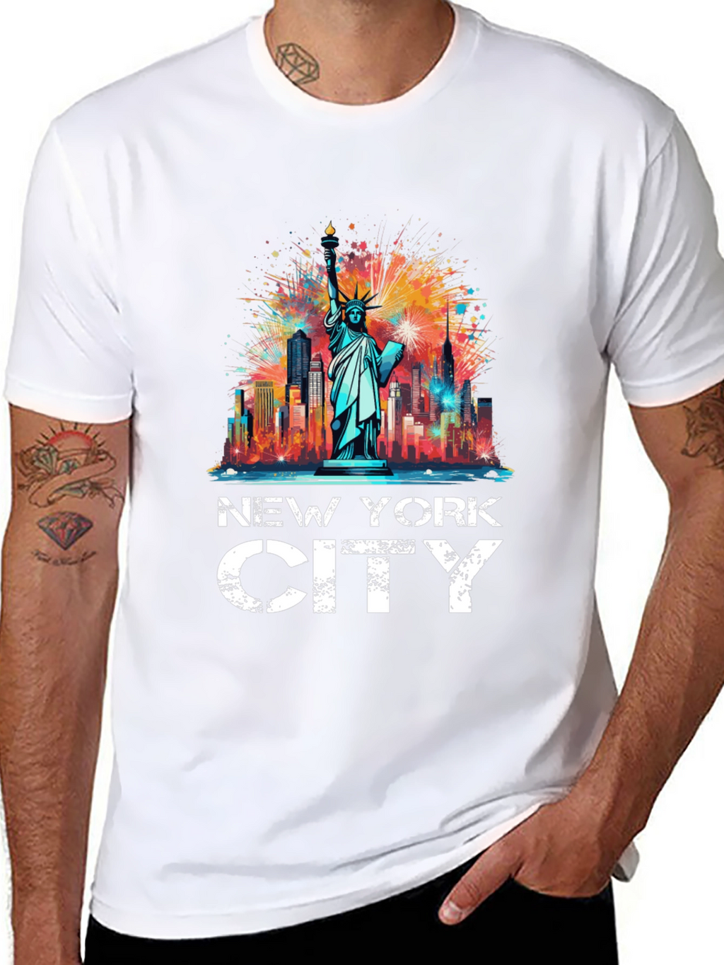 New York City Statue of Liberty Graphic Tee