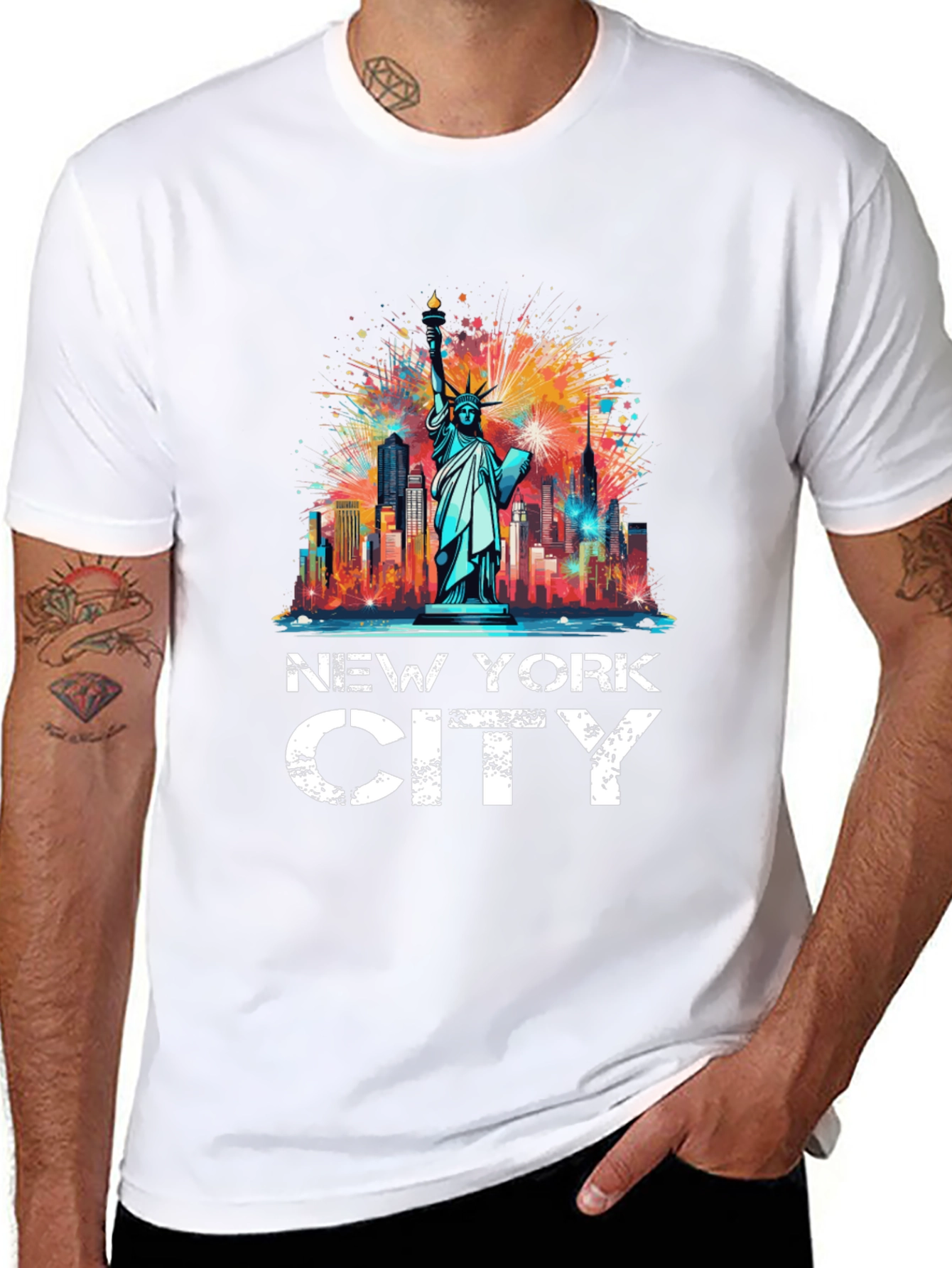 New York City Statue of Liberty Graphic Tee