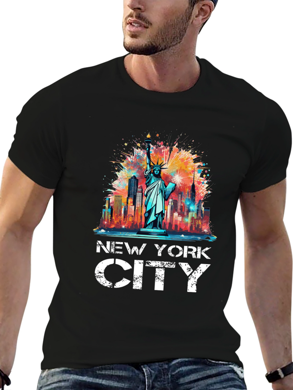 New York City Statue of Liberty Graphic Tee
