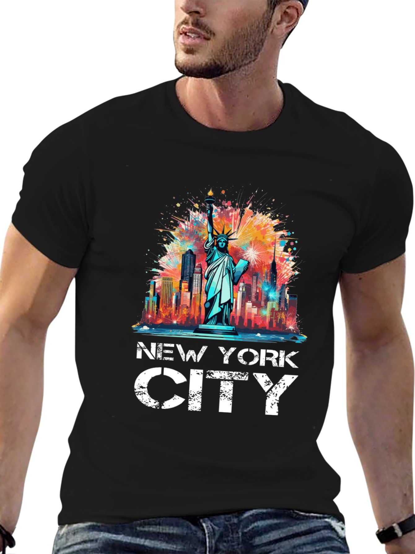 New York City Statue of Liberty Graphic Tee