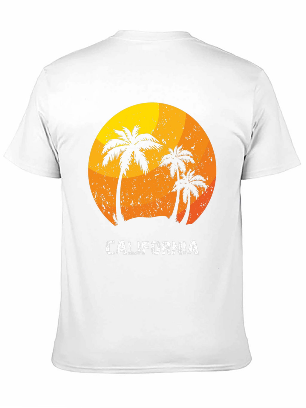 California Palm Tree Sunset Graphic T-Shirt