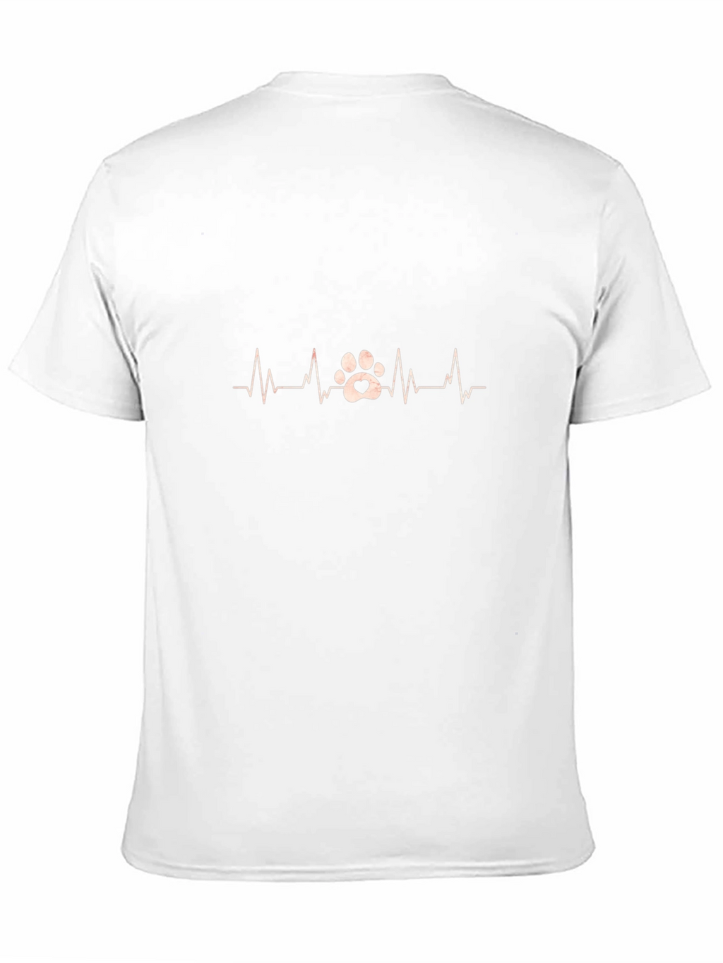 Dog Paw Heartbeat Graphic T-Shirt